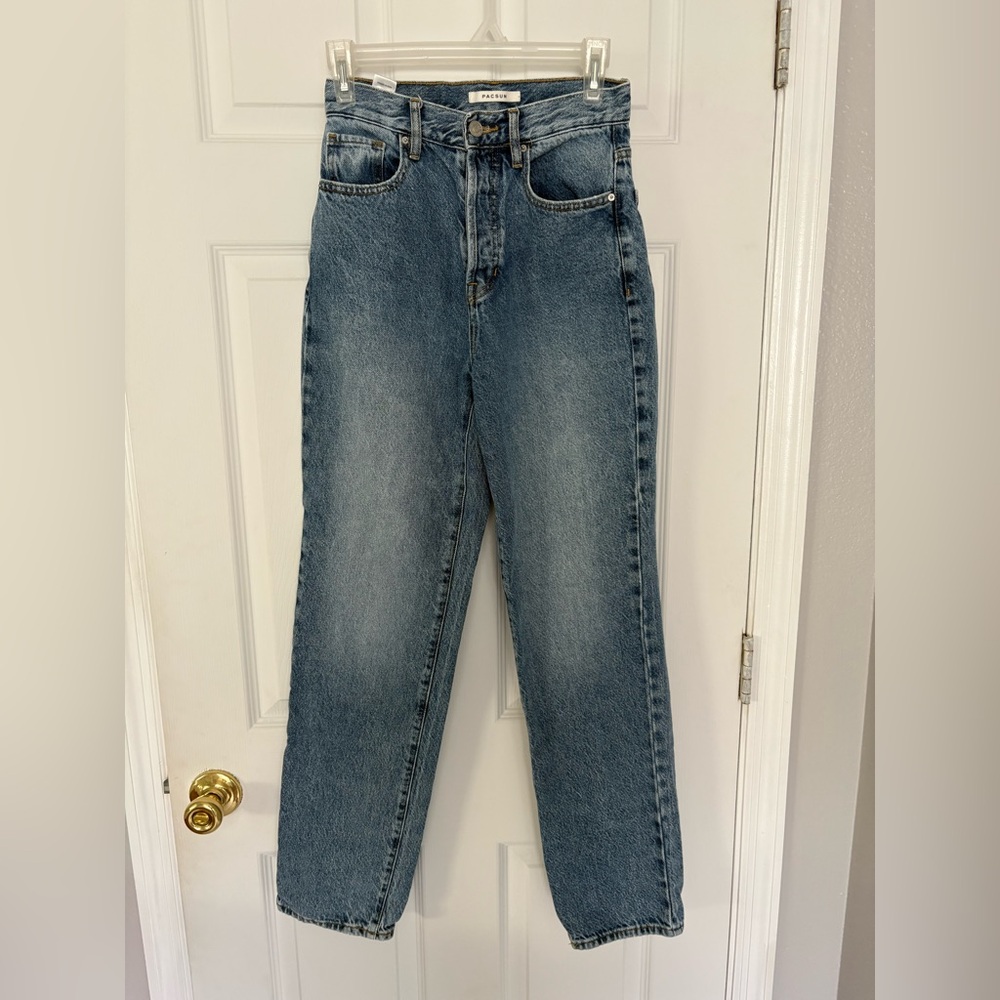 PacSun Women’s High Waist Denim Straight Jeans